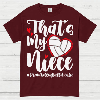 Proud Volleyball Niece Aunt T Shirt