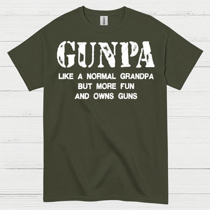 Gunpa Like A Normal Grandpa Funny T Shirt