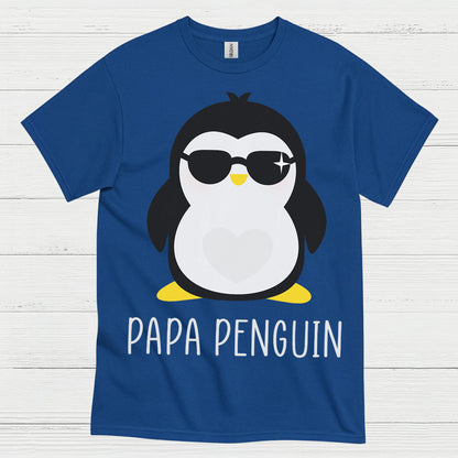 Papa Penguin Cute Family Graphic T Shirt