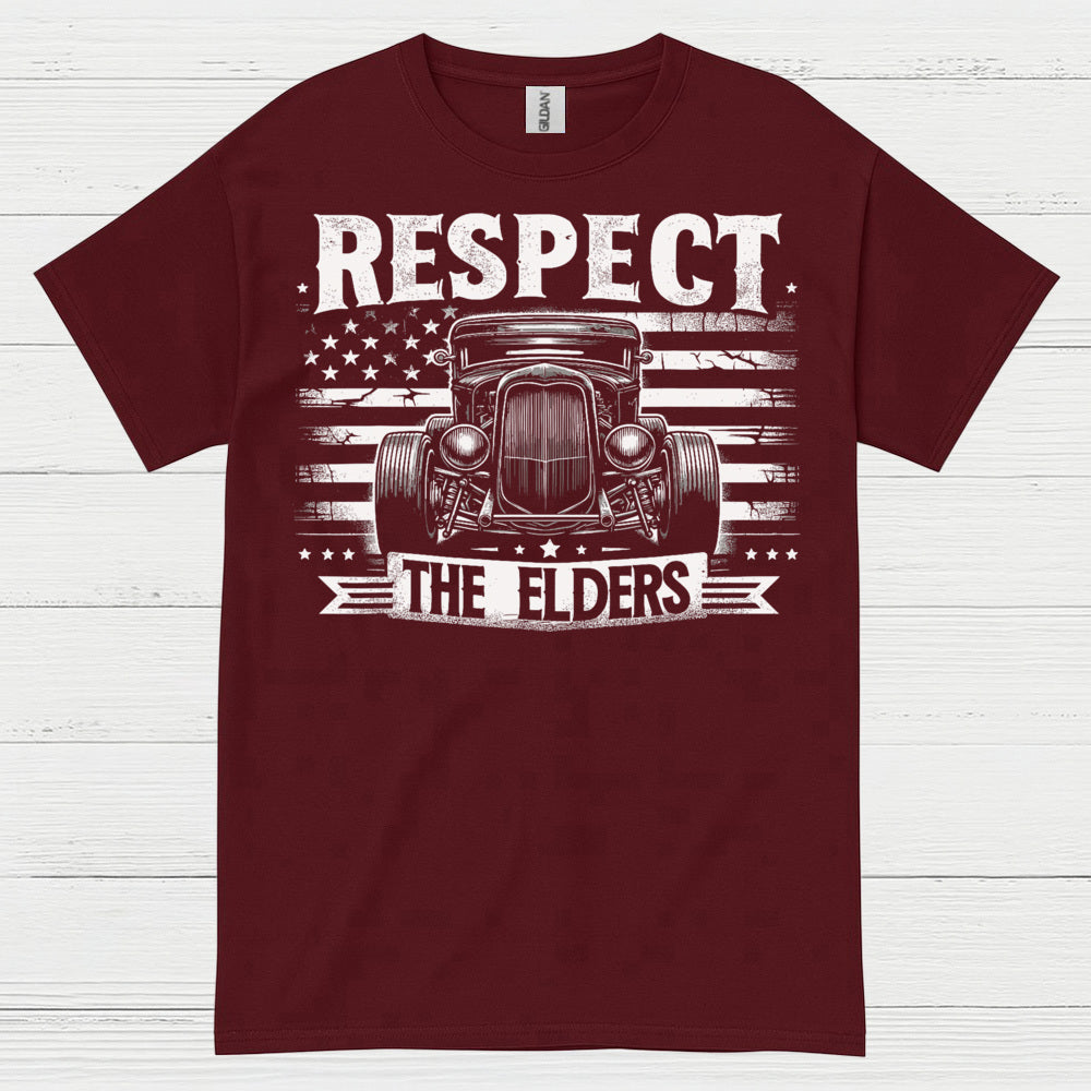 Respect The Elders Hot Rod T Shirt