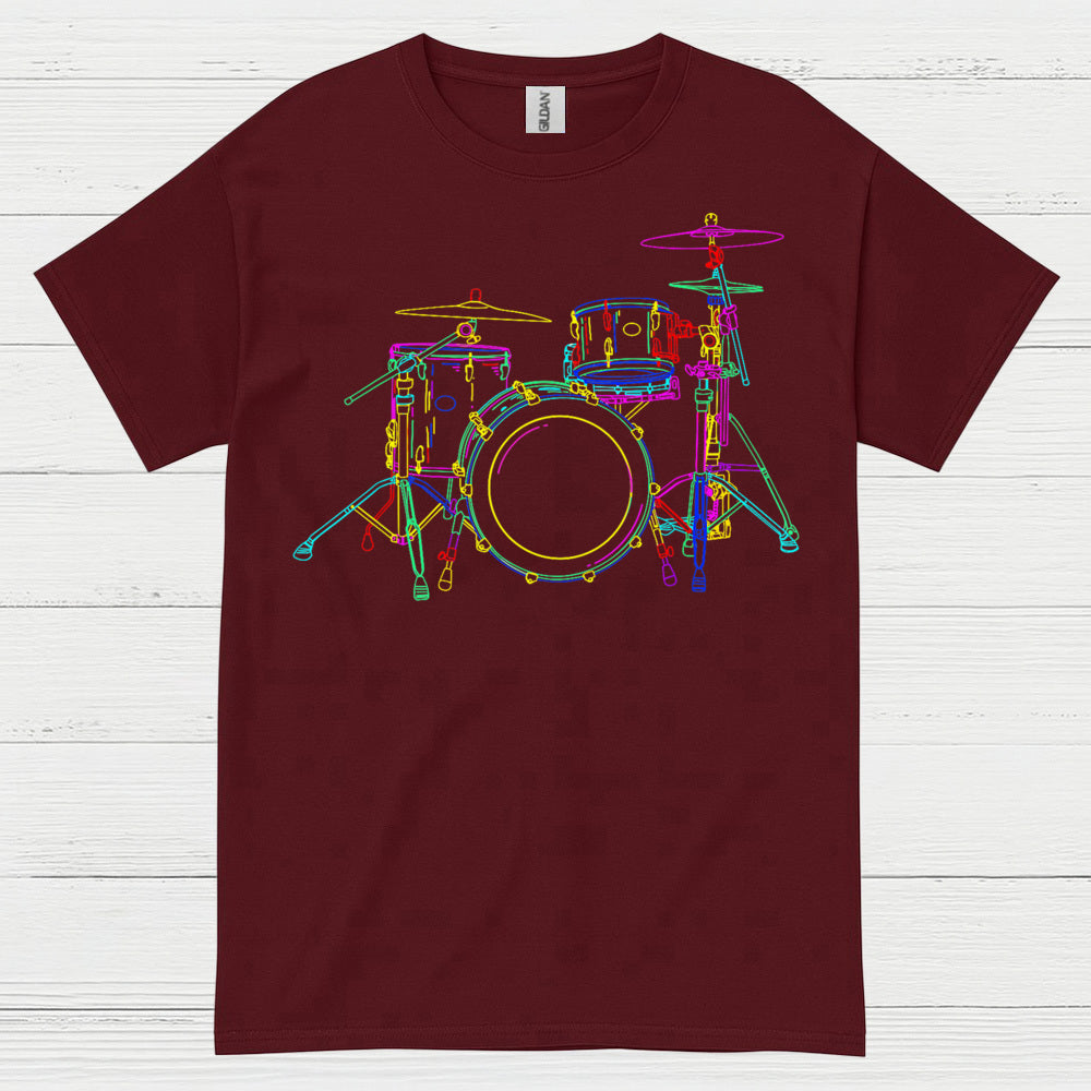 Neon Drum Set T Shirt