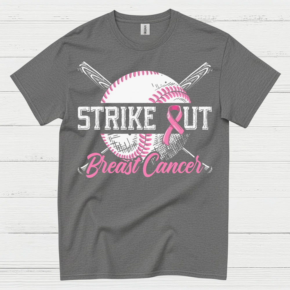 Strike Out Breast Cancer Baseball T Shirt