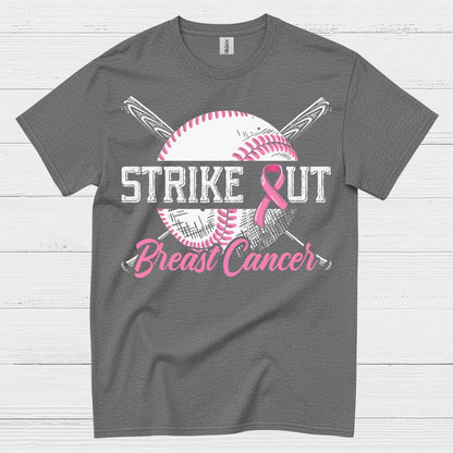 Strike Out Breast Cancer Baseball T Shirt