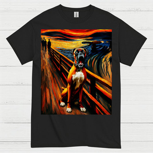 Expression Art Boxer Dog T Shirt