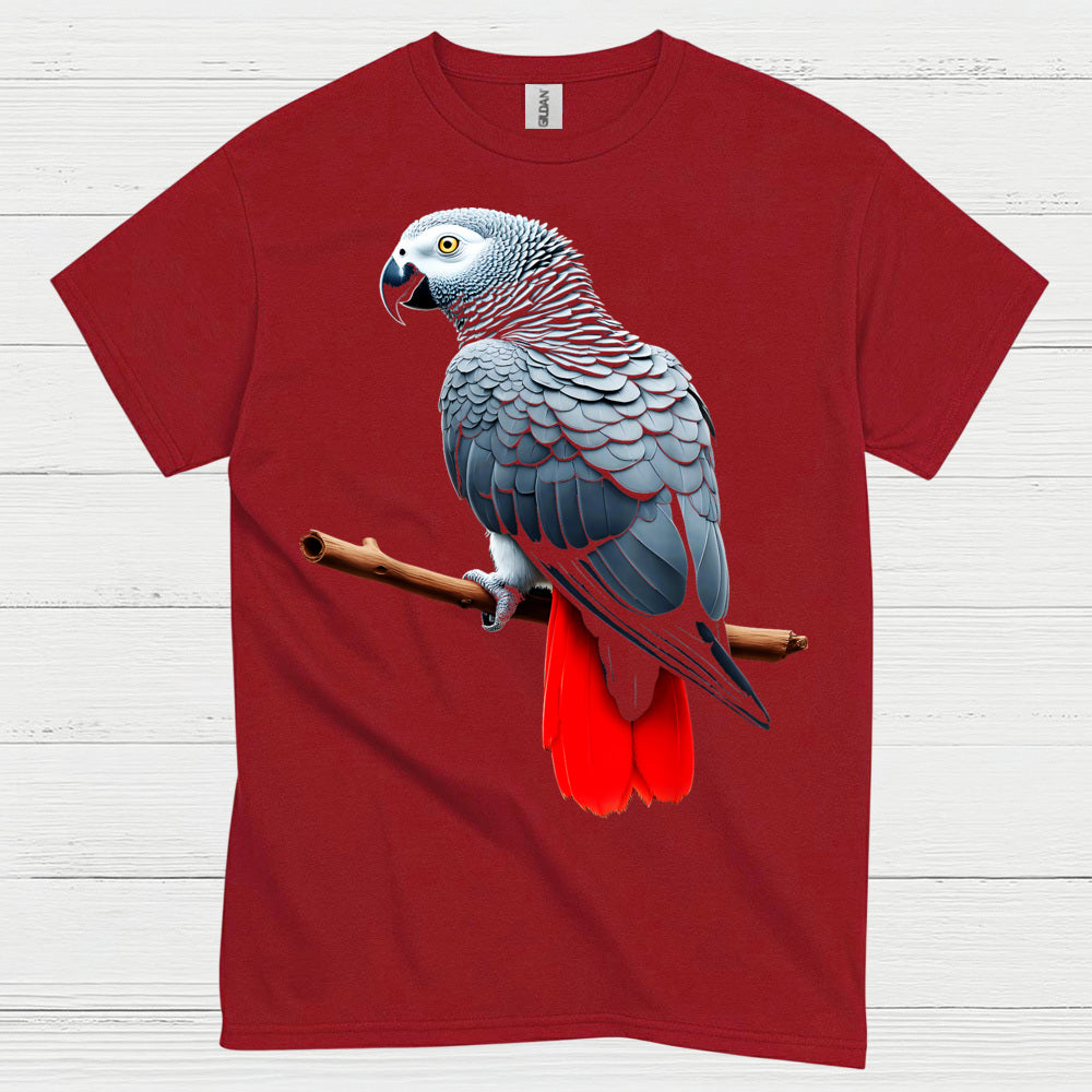 African Grey Parrot Graphic T Shirt