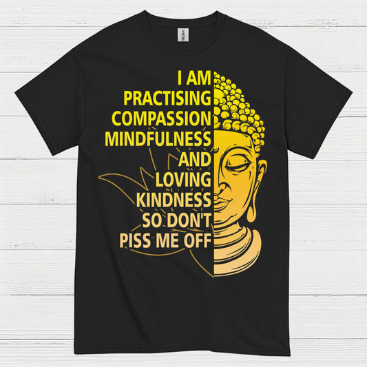 Practicing Compassion Mindfulness Buddha T Shirt