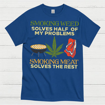 Smoking Weed Smoking Meat T Shirt