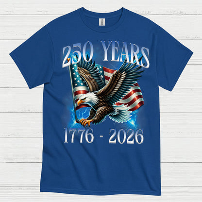 250 Years American Eagle Patriotic Anniversary T Shirt