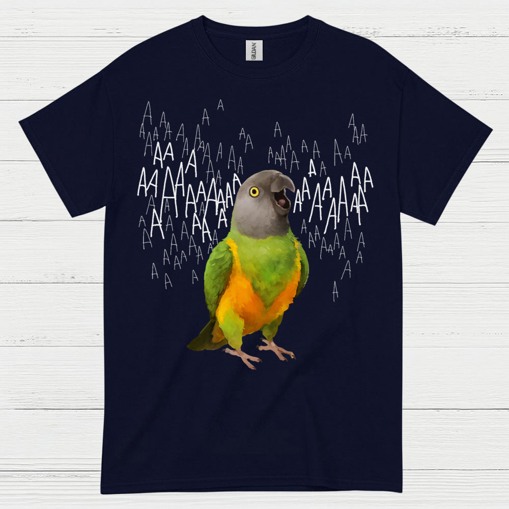 Screaming Parrot Funny T Shirt