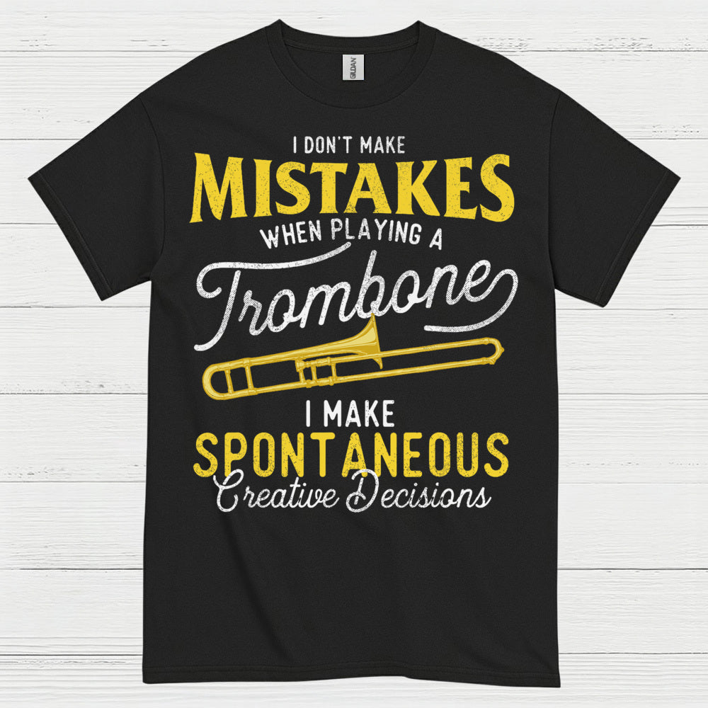 Spontaneous Trombone Player Funny T Shirt