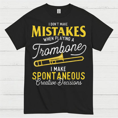 Spontaneous Trombone Player Funny T Shirt
