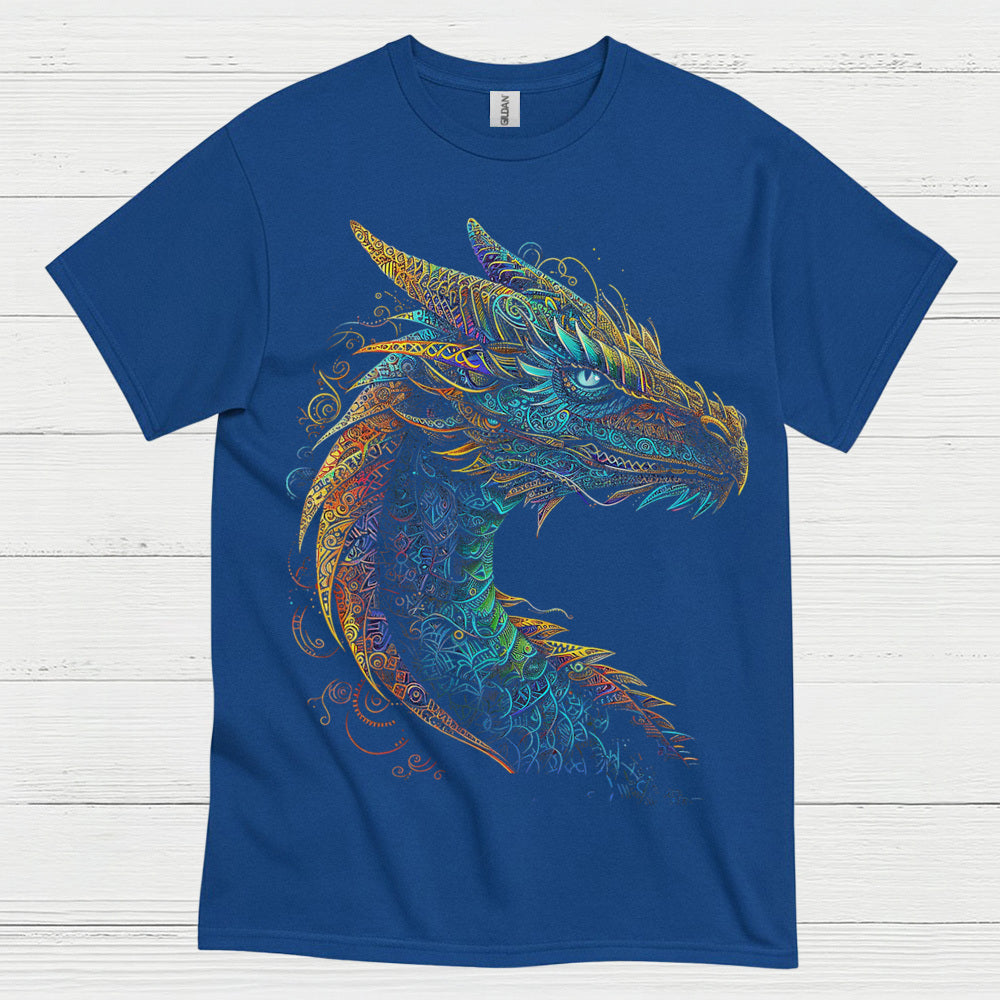 Colorful Dragon Head T Shirt