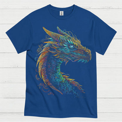 Colorful Dragon Head T Shirt