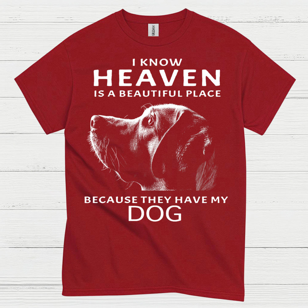 I Know Heaven Is A Beautiful Place Because They Have My Dog T Shirt