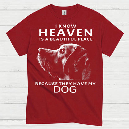 I Know Heaven Is A Beautiful Place Because They Have My Dog T Shirt
