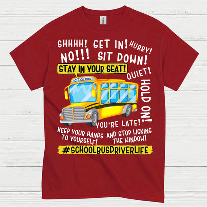 Get On the Bus Teacher T Shirt