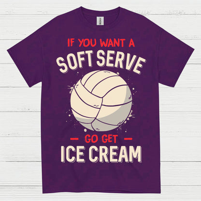 Soft Serve Volleyball Humor T Shirt