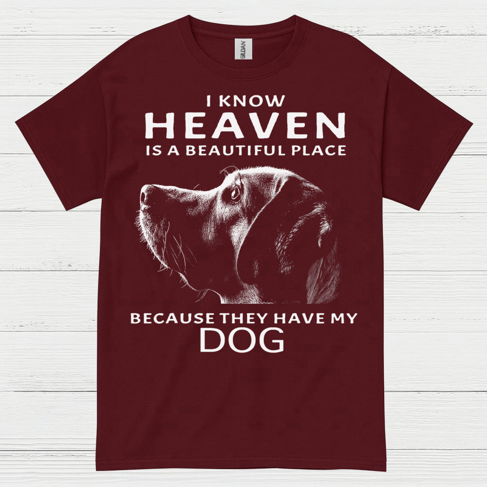 I Know Heaven Is A Beautiful Place Because They Have My Dog T Shirt