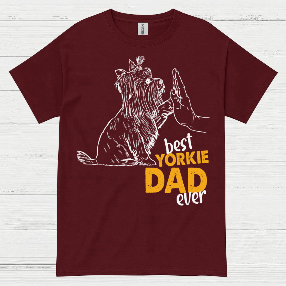 Best Yorkie Dad Ever Dog Lover T Shirt
