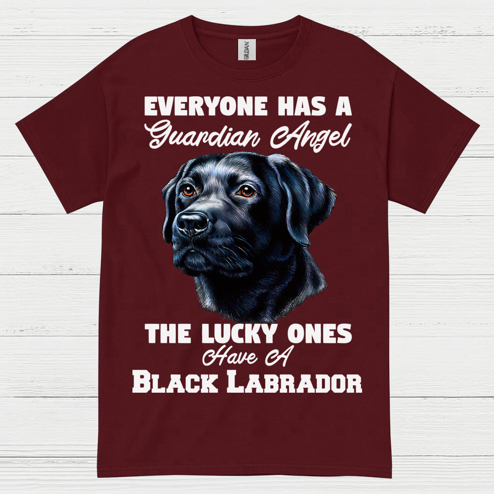 Black Labrador Guardian Angel Quote T Shirt