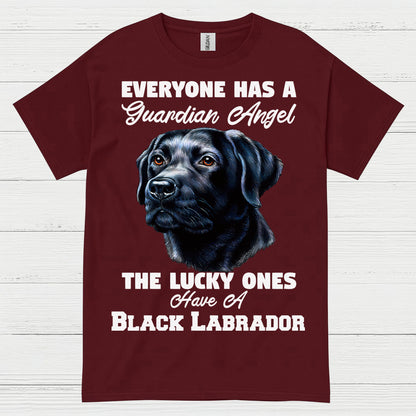 Black Labrador Guardian Angel Quote T Shirt