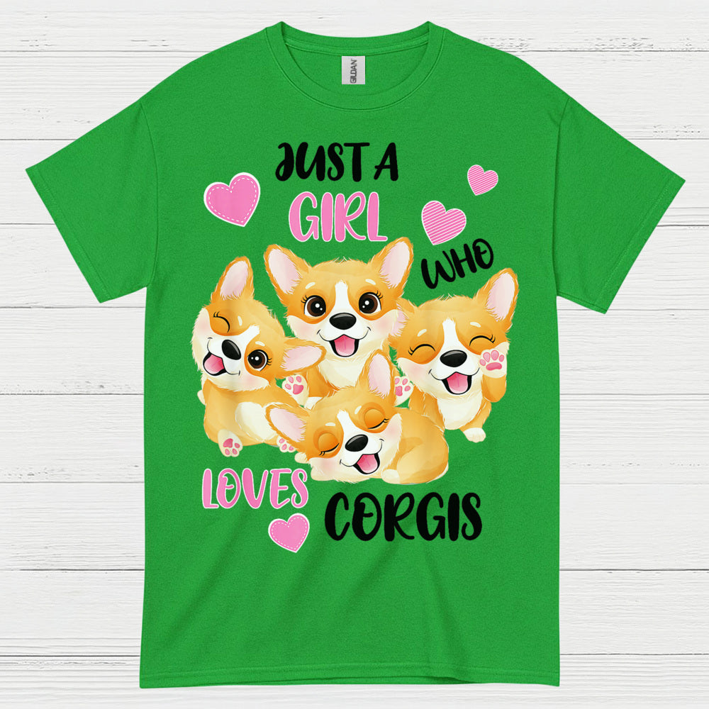 Just A Girl Who Loves Corgis T Shirt