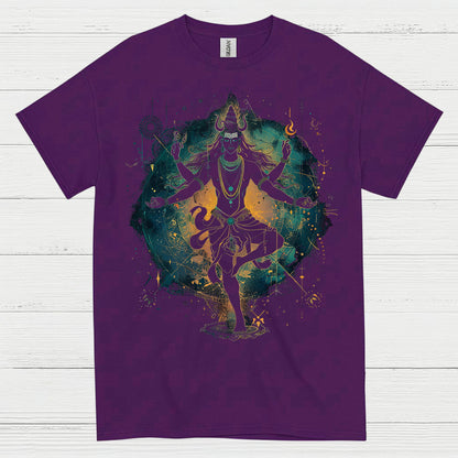 Cosmic Shiva Meditation Art T Shirt