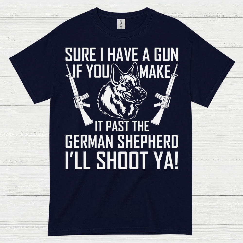 German Shepherd Protection Humor Dog Lover T Shirt