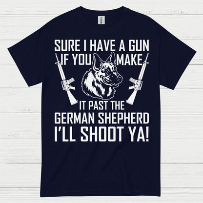 German Shepherd Protection Humor Dog Lover T Shirt