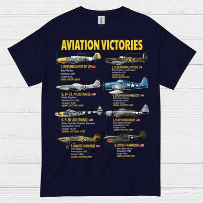 Aviation Victories WWII Fighter T Shirt