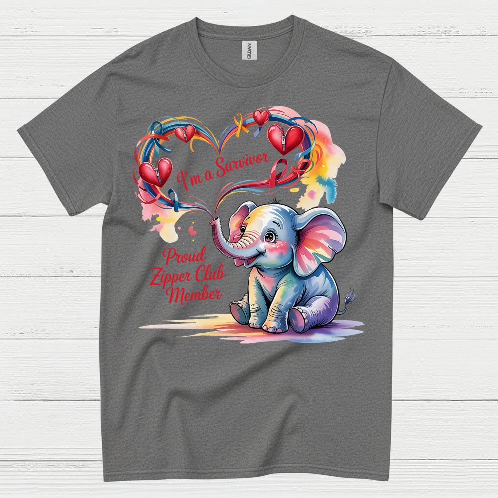 Proud Zipper Club Survivor T Shirt