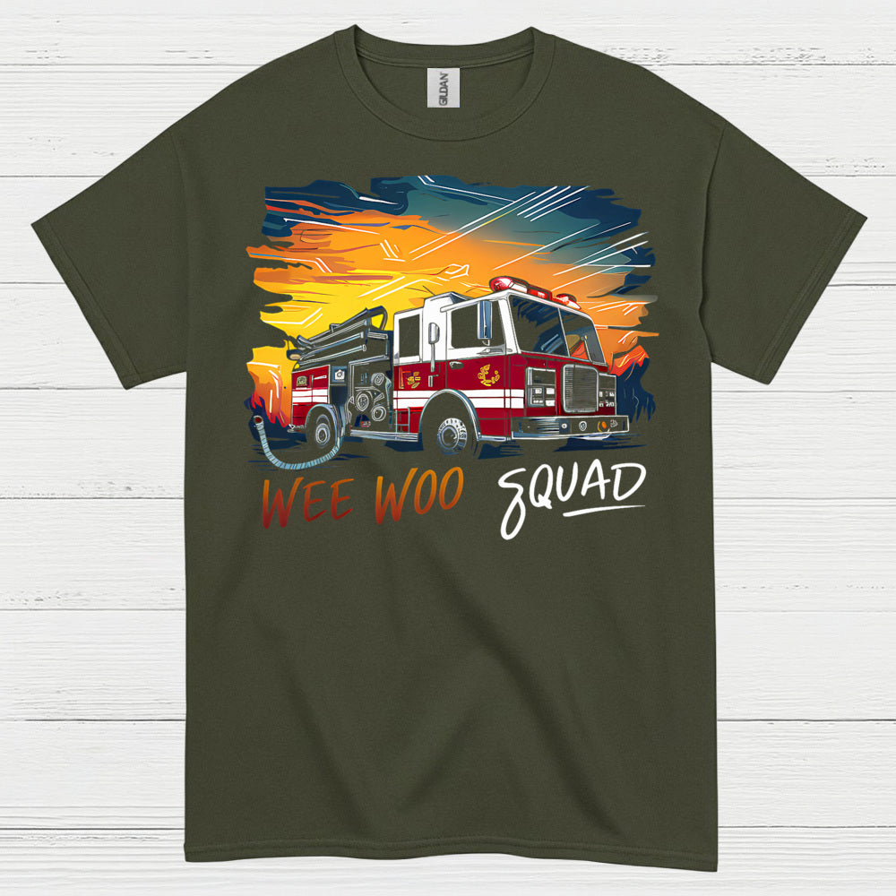 Wee Woo Squad Firefighter T Shirt