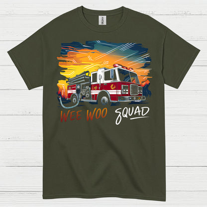 Wee Woo Squad Firefighter T Shirt