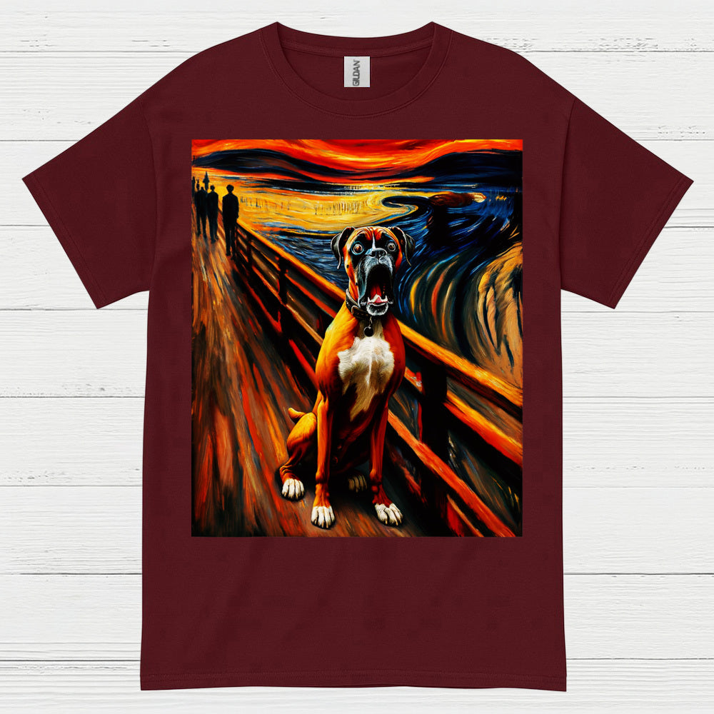 Expression Art Boxer Dog T Shirt