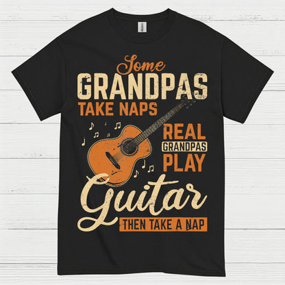 Real Grandpas Rock Guitar T Shirt