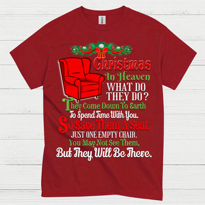 Christmas In Heaven Save Them A Seat T Shirt