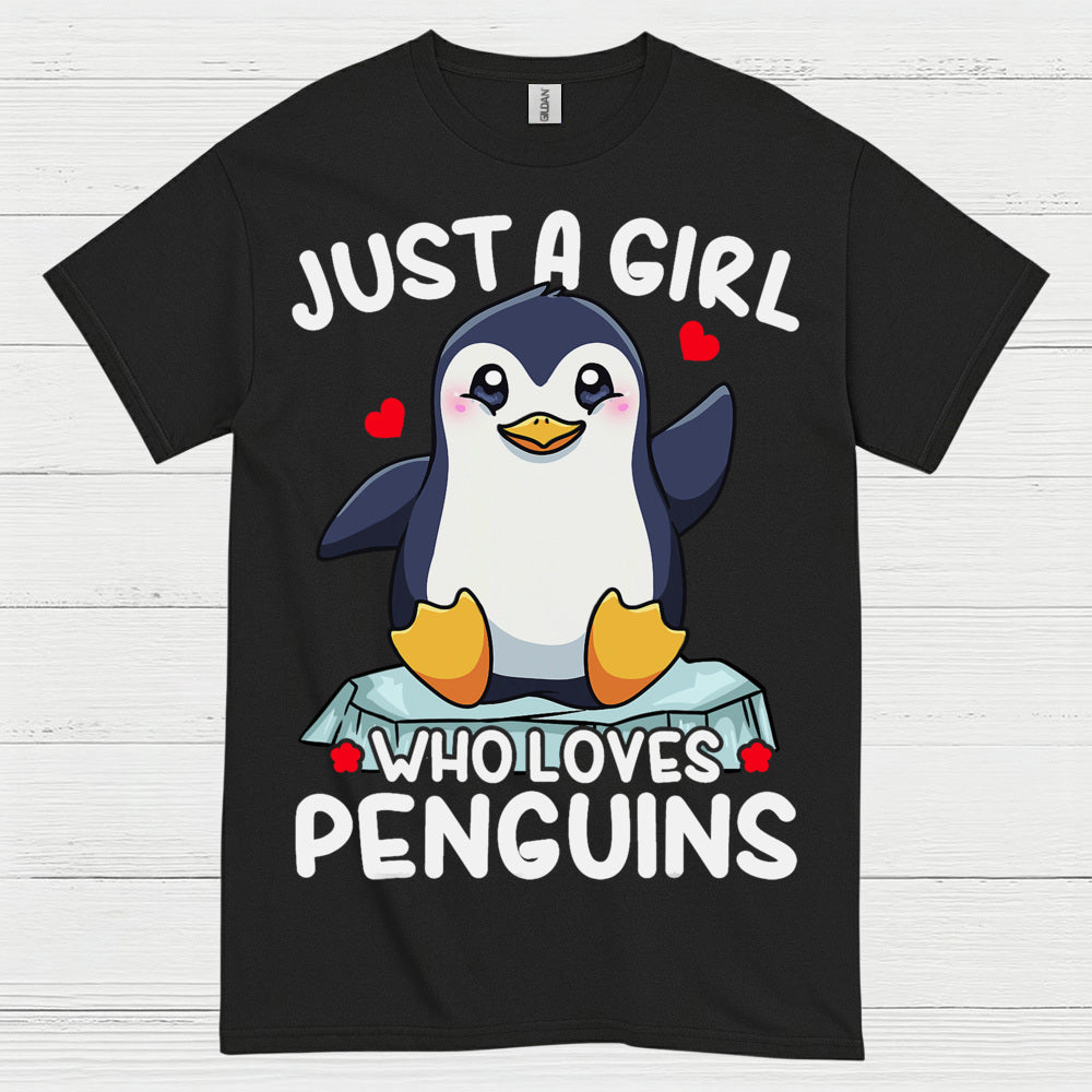 Just A Girl Who Loves Penguins Cute T Shirt