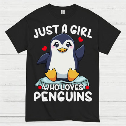 Just A Girl Who Loves Penguins Cute T Shirt
