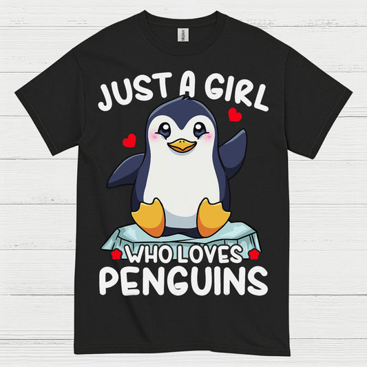 Just A Girl Who Loves Penguins Cute T Shirt