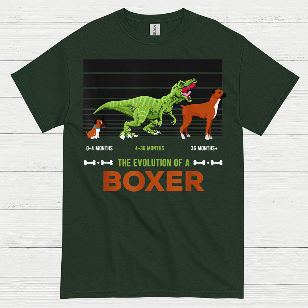 Funny Boxer Evolution Graphic T Shirt