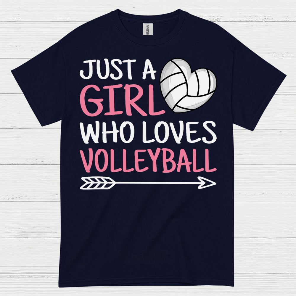 Just A Girl Who Loves Volleyball T Shirt