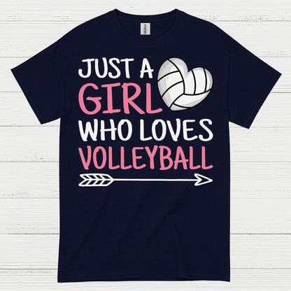 Just A Girl Who Loves Volleyball T Shirt