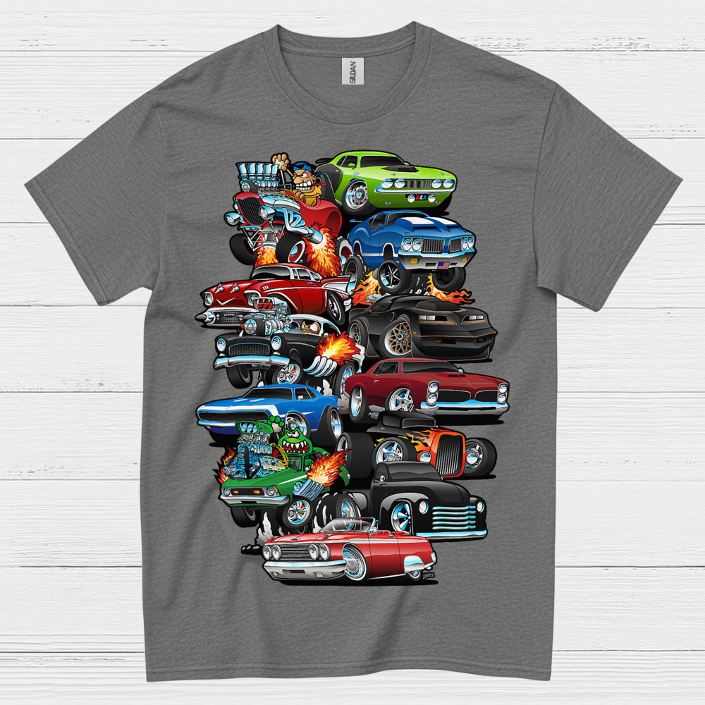 Classic Hot Rod Cars T Shirt
