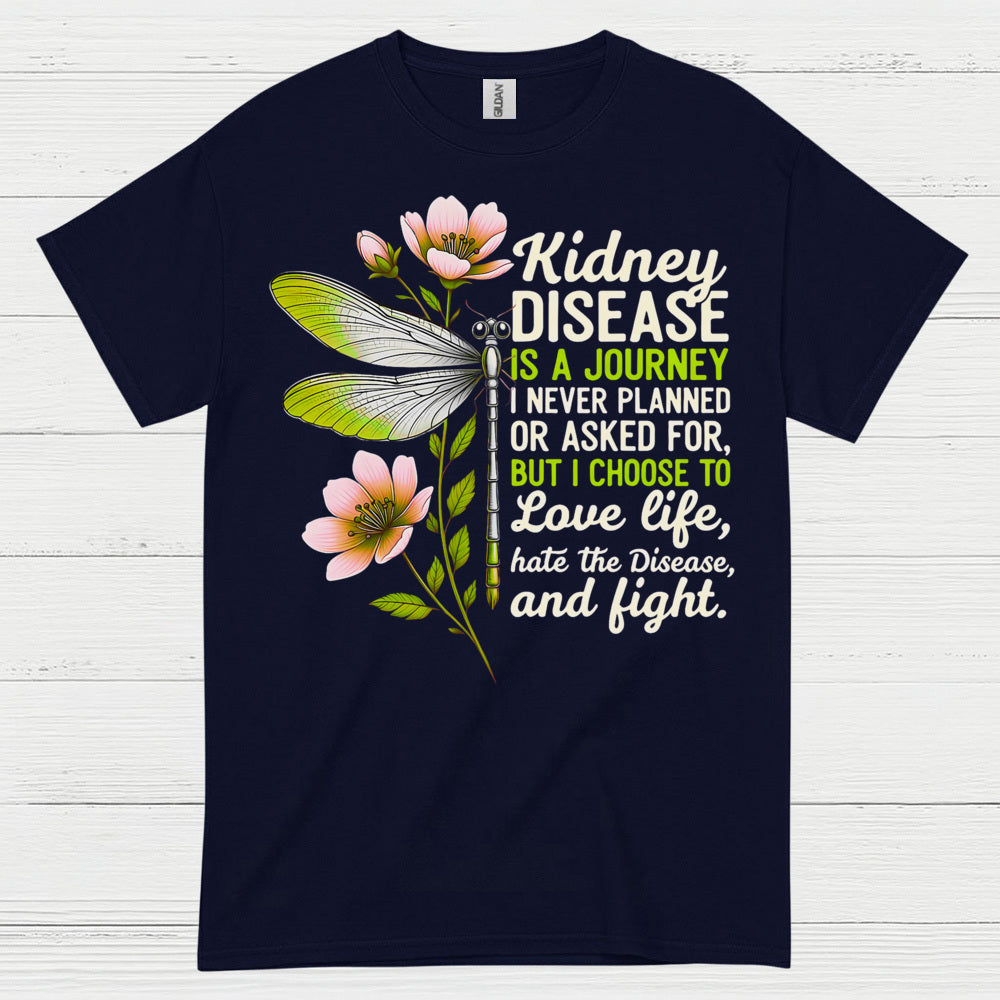 Kidney Disease Journey Love Life Strength T Shirt
