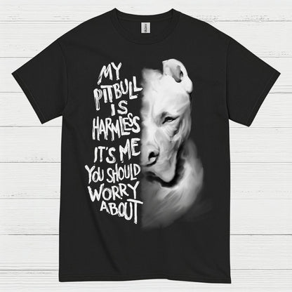 My Pitbull Is Harmless Quote T Shirt