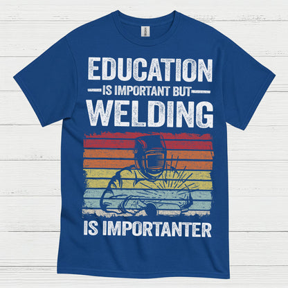 On Fire Welder Humor T Shirt