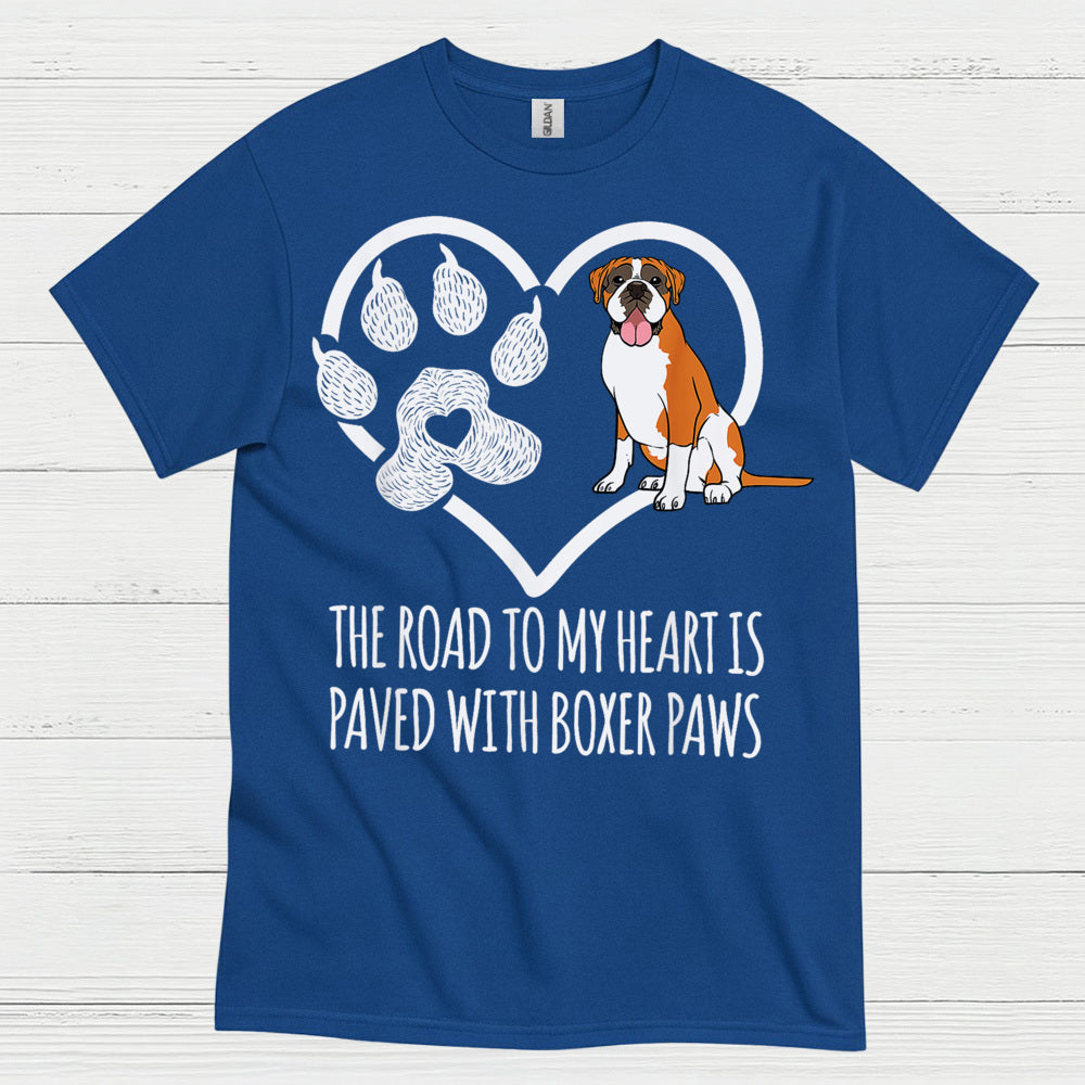 Boxer Paws Heart T Shirt