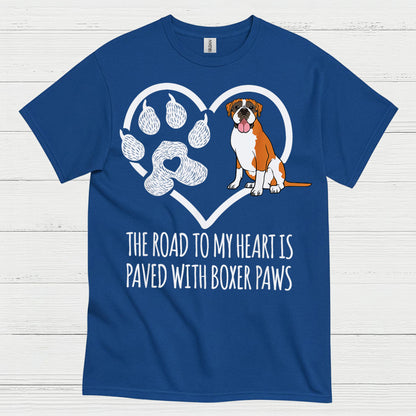 Boxer Paws Heart T Shirt