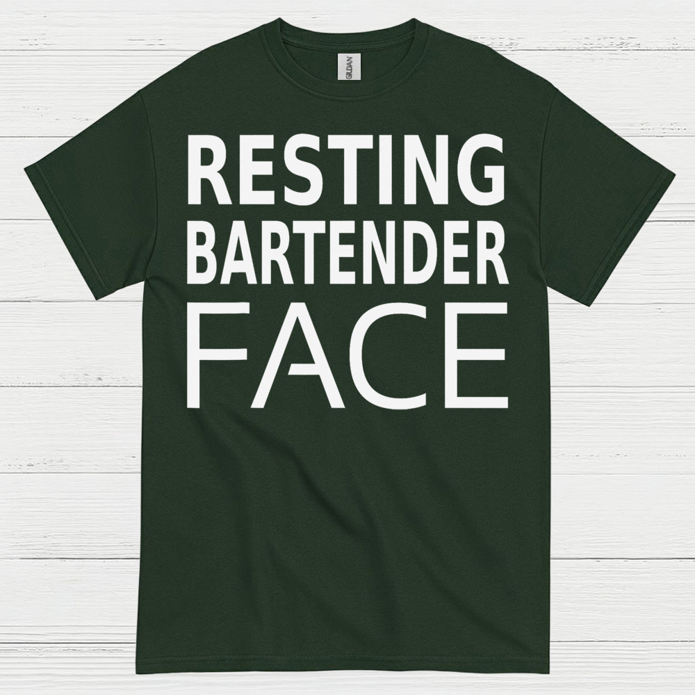 Resting Bartender Face Humor T Shirt