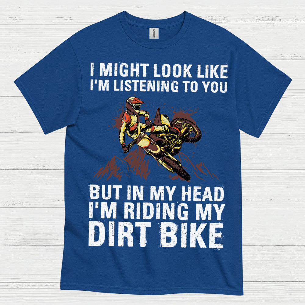 Funny Riding In My Head Dirt Bike T Shirt